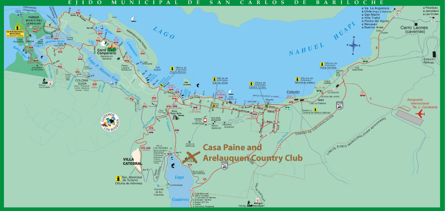 bariloche house location map